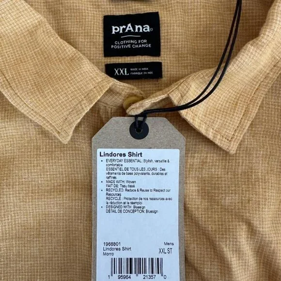 prAna Lindores Shirt Men's - buy one get one free - Picture 2 of 4